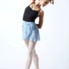Move Dance Floral Wrap Dance Skirt - Blue -Best Dance Clothing Shop MOR0410 BLU FRONT 1 46239.1678884699