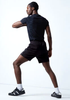 Move Dance Men's Beat Dance Shorts -Best Dance Clothing Shop MOR0636 BLK BACK 1 35963.1678884709