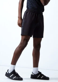 Move Dance Men's Beat Dance Shorts -Best Dance Clothing Shop MOR0636 BLK FRONT 2T 67623.1696980990