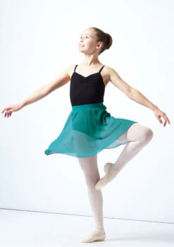 Move Dance Teen Adaline Chiffon Skirt -Best Dance Clothing Shop MOR5023 GRN FRONT 2 27548.1678884758