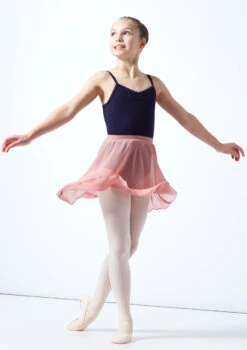 Move Dance Teen Adaline Chiffon Skirt -Best Dance Clothing Shop MOR5023 PINK FRONT 1 51168.1678884754