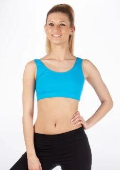 Move Dance Katie Bra Top -Best Dance Clothing Shop MOZ0227 CROP2 BLU 74535.1678884893