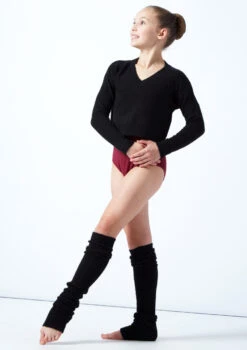 Move Dance Teen Louisa Knit V Neck Jumper 15 Move Dance Teen Louisa Knit V Neck Jumper -Best Dance Clothing Shop MOZ5714 BLK FRONT 1 13357.1678885163