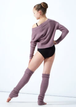 Move Dance Teen Louisa Knit V Neck Jumper 14 Move Dance Teen Louisa Knit V Neck Jumper -Best Dance Clothing Shop MOZ5714 PURP BACK 1 38454.1678885163