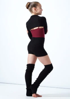 Move Dance Teen Daniella Knit Shrug -Best Dance Clothing Shop MOZ5718 BLK BACK 1 16770.1678885168