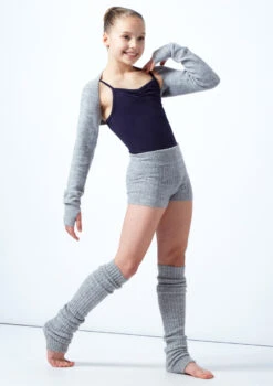Move Dance Teen Daniella Knit Shrug -Best Dance Clothing Shop MOZ5718 GRY FRONT 1 16380.1678885167