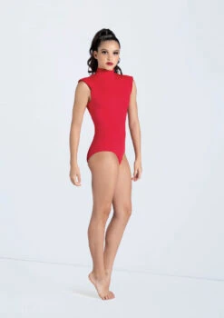 Weissman Strong Shoulder Leotard -Best Dance Clothing Shop MT13224 red 1565 66167.1698840510