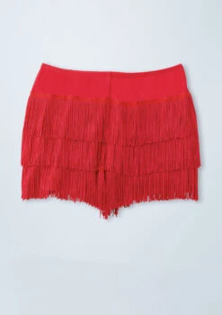 Weissman Fringe Shorts -Best Dance Clothing Shop MT3228 red offfigure 004 17943.1678891258