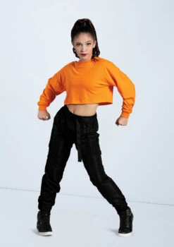 Weissman Cropped Long Sleeve Tee -Best Dance Clothing Shop PT12726 ember AH12406 black 7706 58974.1698840515