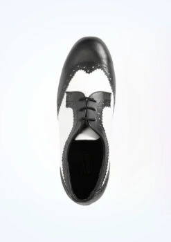 Roch Valley Ritz Two Tone Ballroom Shoe 1.2" -Best Dance Clothing Shop RORITZ TOPM BKWT 46881.1678885393