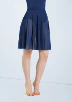 Weissman Power Mesh Circle Skirt -Best Dance Clothing Shop S12777 navy 994 27845.1678891476