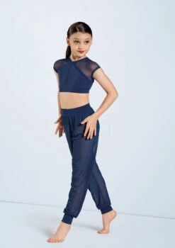 Weissman Mesh Jogger Pants -Best Dance Clothing Shop SM11625 navy 998 62857.1678891641