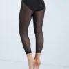 Weissman Cropped Mesh Leggings -Best Dance Clothing Shop SM11827 black 5992 03992.1678891654