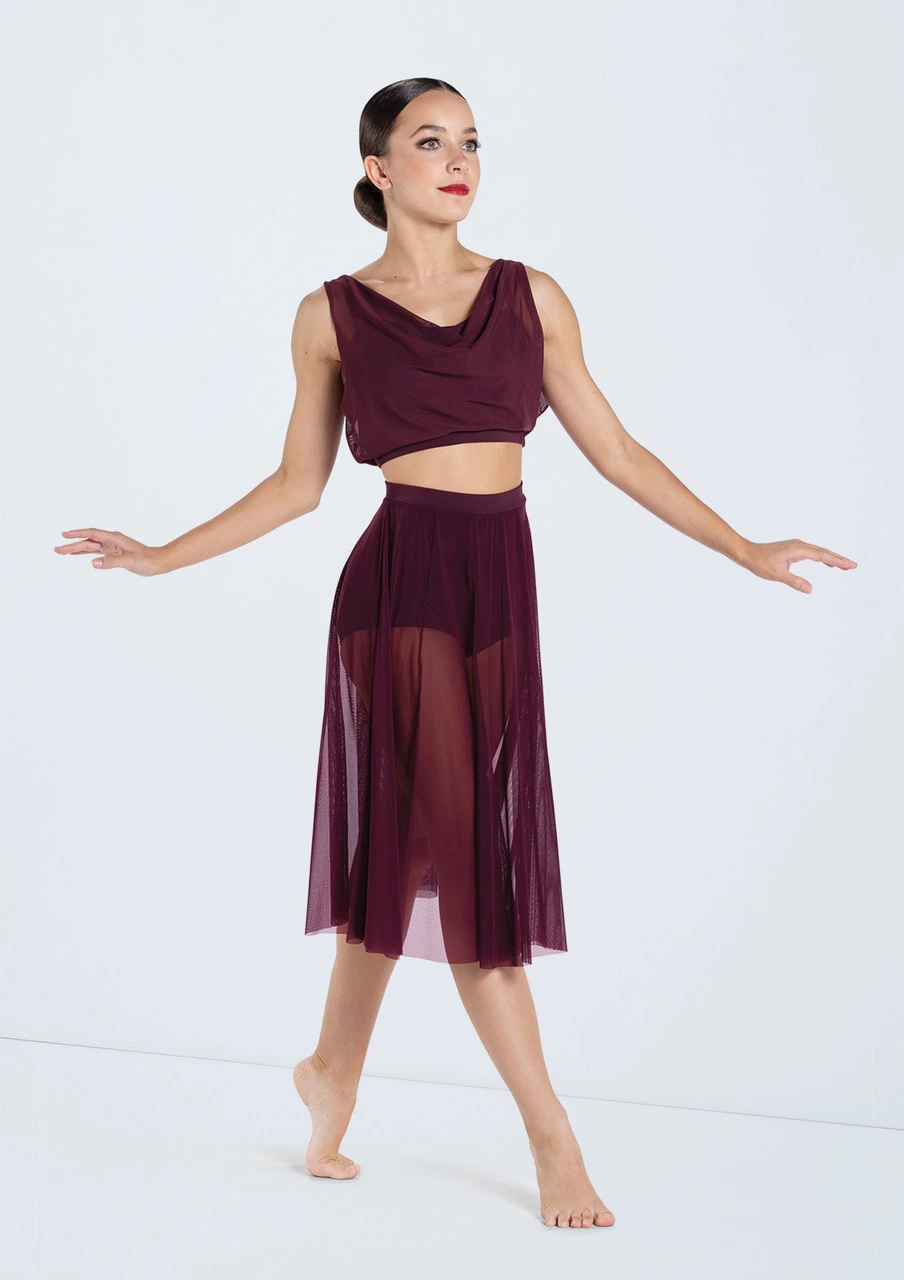 Weissman Midi Length Mesh Skirt 5 Weissman Midi Length Mesh Skirt - Image 3