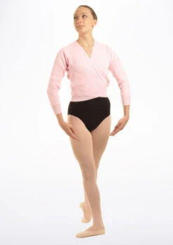 Tappers & Pointers Kids Knit Ballet Wrap -Best Dance Clothing Shop TAXCLS MAIN PNK 73476.1683935979