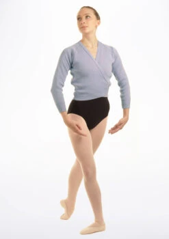 Tappers & Pointers Kids Knit Ballet Wrap -Best Dance Clothing Shop TAXCLS MAIN SKY 52892.1685062338