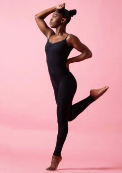 Alegra Basic Camisole Unitard - Black -Best Dance Clothing Shop alc0125 black front 2 12451.1678871168