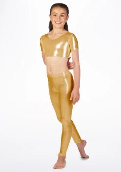 Alegra Girls Metallic Footless Legging -Best Dance Clothing Shop alp5204 main mgd 86384.1678875137