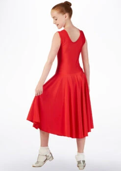 Tappers & Pointers Girl's Tank Ballroom Dress Long 9 Tappers & Pointers Girl's Tank Ballroom Dress Long -Best Dance Clothing Shop ballroom3 tappers pointers girls tank ballroom dress long red back 93782.1678886270