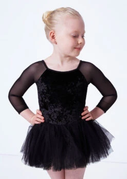 Bloch Girls Kelsey Tutu Leotard -Best Dance Clothing Shop blcl0249 black close up front 84022.1675901673