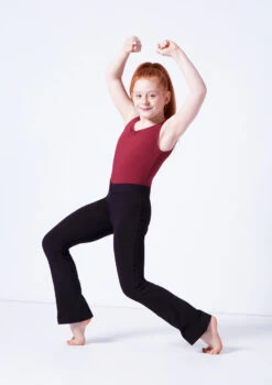 Bloch V-Front Coupe Jazz Pants -Best Dance Clothing Shop blcp5453 black front 2 02784.1689290314