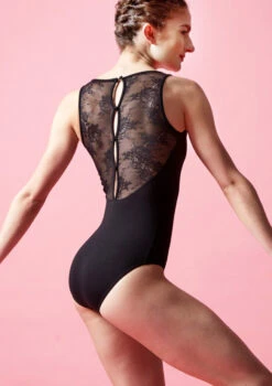 Bloch Fresia Lace Back Leotard - Black -Best Dance Clothing Shop bll8845 blk back 1t 68649.1698799650
