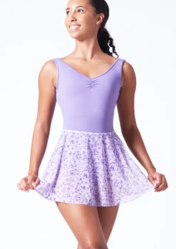 Bloch Floral Print Skirt - Lilac -Best Dance Clothing Shop blr0241 lilac front t 47774.1697757686