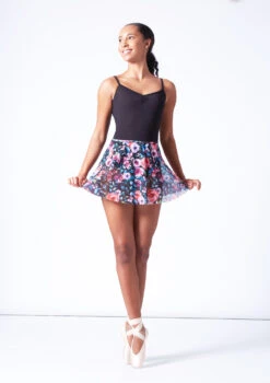 Bloch Floral Print Skirt - Navy -Best Dance Clothing Shop blr0241 multi front 1 65636.1695684490