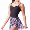 Bloch Floral Print Skirt - Navy -Best Dance Clothing Shop blr0241 navy blue front t 74078.1695684490