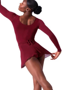 Bloch Professional Wrap Dance Skirt -Best Dance Clothing Shop blr5130 red back t 06700.1698800443