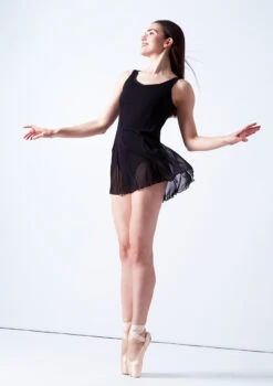 Bloch Emerge Mesh Cover Up Dress -Best Dance Clothing Shop blz2917 black front 3 59109.1678926307