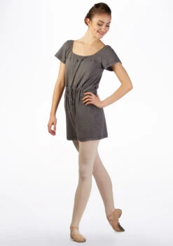Ballet Rosa Romper Warm Up Suit -Best Dance Clothing Shop br anice ballet rosa romper warm up suit grey front no1 70604.1678926644