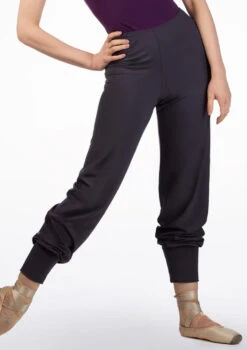 Ballet Rosa Tapered Bamboo Pants -Best Dance Clothing Shop br ryoko ballet rosa tapered bamboo pants grey front thumbnail T 32975.1698804054