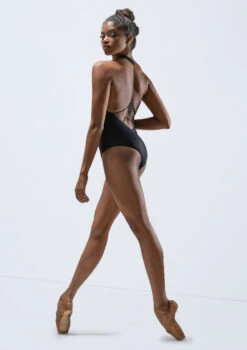 Ballet Rosa Darra Zip Front Embroidered Insert Leotard