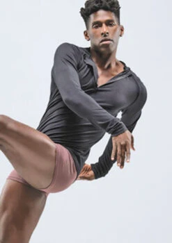 Ballet Rosa Mens Kyros Long Sleeve Hoody -Best Dance Clothing Shop brkosal black frontmain 1t 33229.1698803367