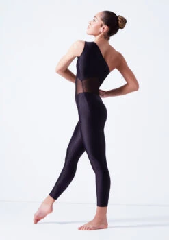 Ballet Rosa One Shoulder Unitard - Black -Best Dance Clothing Shop brmagali black side 02462.1678926846