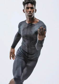 Ballet Rosa Mens Misu Long Sleeve Top -Best Dance Clothing Shop brmisu black frontmain 1t 68972.1698803760