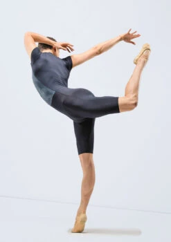 Ballet Rosa Mens Moki Zip Biketard -Best Dance Clothing Shop brmoki black backmain 2 59279.1678926891