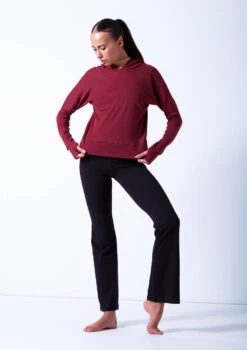 Ballet Rosa Warm Up Hoodie -Best Dance Clothing Shop brolivine red front 2 55423.1678926911