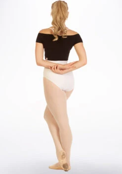 Capezio Soft Knit Dance Sweater -Best Dance Clothing Shop ca 11383w capezio soft knit dance sweater black back 71264.1678927026