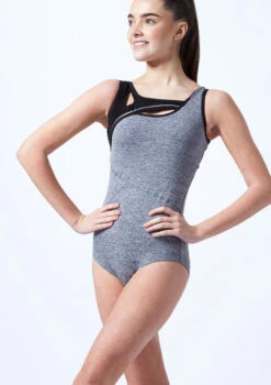 Capezio Teen Cut Out Tank Leotard -Best Dance Clothing Shop ca 11649t capezio teen cut out tank leotard grey front thumbnail T 14469.1698804503