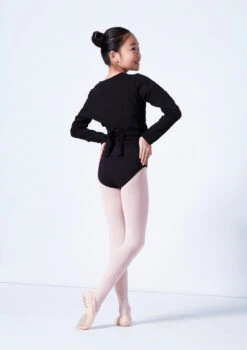 Capezio Class Kids Crossover Ballet Wrap -Best Dance Clothing Shop cad850c black back 75044.1689290835