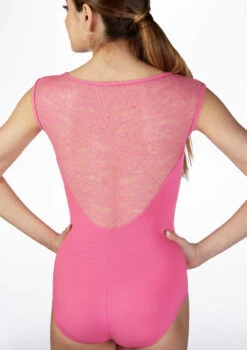 So Danca Floral Lace Back Leotard -Best Dance Clothing Shop e 10946 so danca floral lace back leotard pink back 31677.1678885631