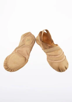 Capezio Freeform Split Sole Shoe -Best Dance Clothing Shop ff01 capezio freeform split sole shoe brown front 12429.1678927259