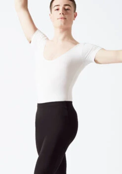 Freed RAD Mens Short Sleeve Thong Leotard -Best Dance Clothing Shop fraaron white front t 2 63172.1698806779