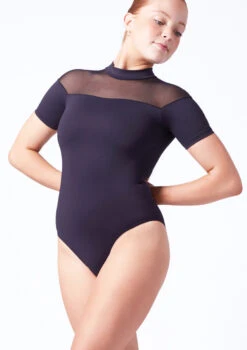 Intermezzo Cassandra Mesh Shoulder Leotard 21 Intermezzo Cassandra Mesh Shoulder Leotard -Best Dance Clothing Shop it31163 black front t 45465.1698711793