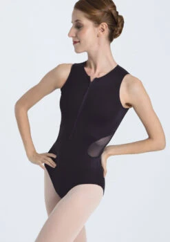 Intermezzo Teen Zip Front Mesh Leotard 7 Intermezzo Teen Zip Front Mesh Leotard -Best Dance Clothing Shop it31517 black front t 75526.1698808118
