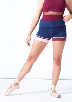 Intermezzo Charlotte Warmup Shorts -Best Dance Clothing Shop it5536 navy blue front t 62329.1698449022