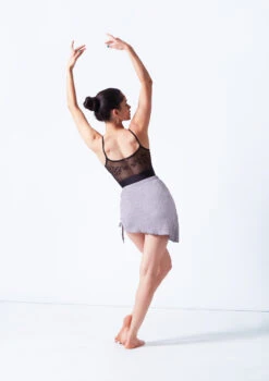 Intermezzo Belinda Knitted Skirt -Best Dance Clothing Shop it7928 grey back 05348.1687429719