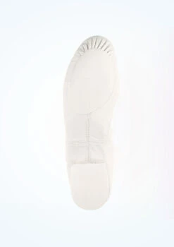 So Danca Split Sole Leather Jazz Shoe - White -Best Dance Clothing Shop jze 09 so danca split sole leather jazz shoe white no3 76714.1678885795